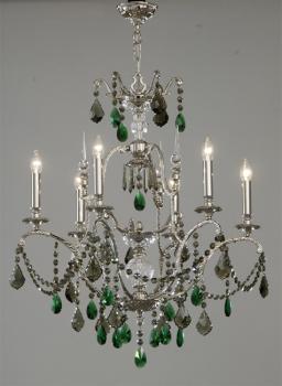 Crystal chandelier - Nickel Chandelier-color crystal