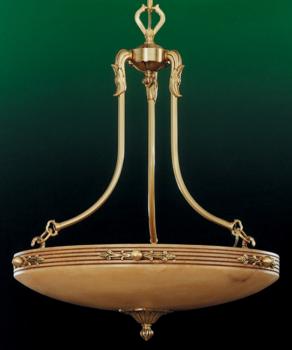 Alabaster chandelier - Satin+Brown Patina Chandelier-Champagne Alabaster