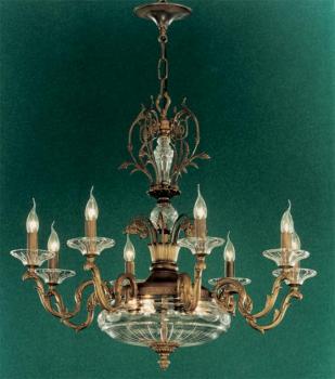 Crystal chandelier - Chandelier Rust Brown-Full Leaded Crystal