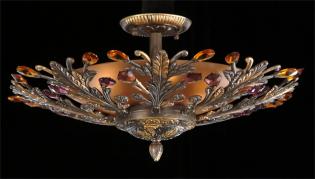 Crystal chandelier - Old Vintage Chandelier-Color Crystal